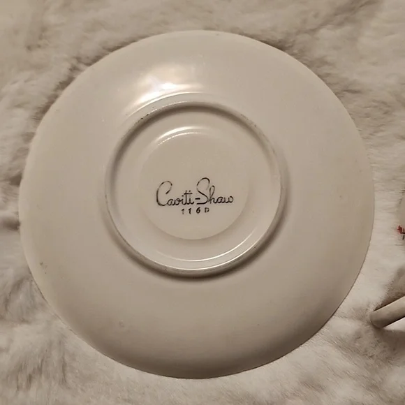VINTAGE CAVITTI-SHAW 116D TEAPLATE & π΅ TEACUP - Picture 3 of 8